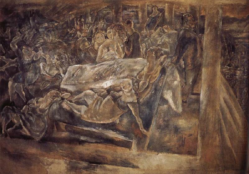 Lazalu holding the money, Jules Pascin